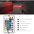 Nightstand Side Accent Table Colorful LED Light